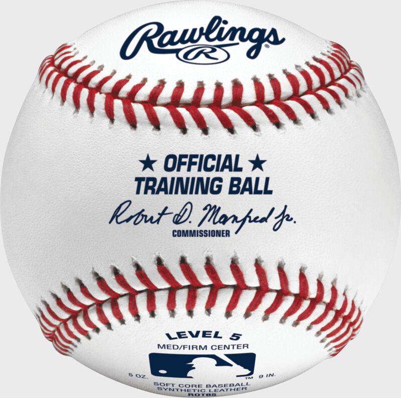 A Rawlings official league level 5 training baseball - SKU: ROTB5