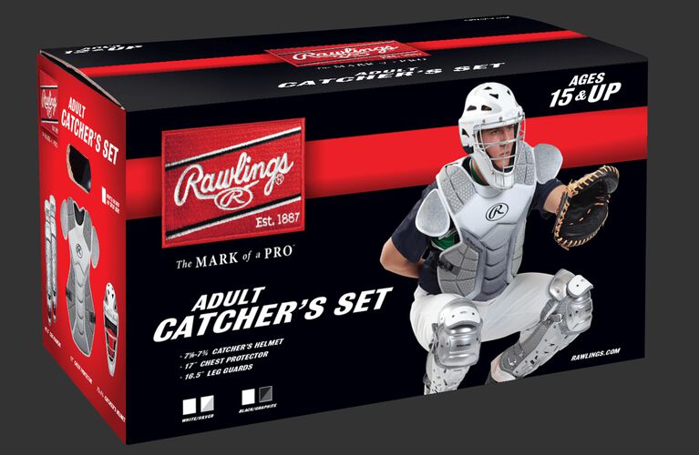 Velo Adult Catchers Set White/Silver