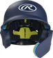 Front view of Navy Rawlings Mach Carbon Batting Helmet - SKU: MAAR image number null