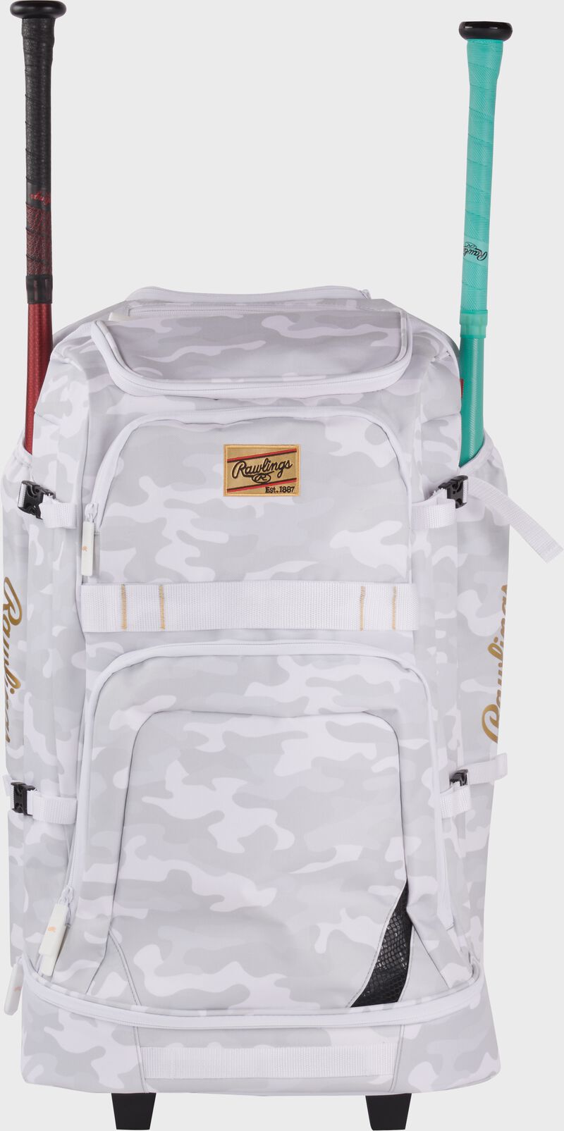 Rawlings Gold Collection Wheeled Bag, Snow Camo, RSGGCWHBG-SNCM