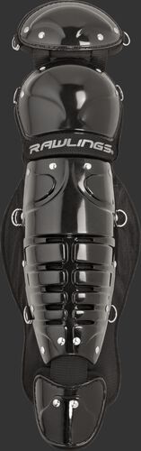 Black LGPLY Rawlings Players Series youth leg guard