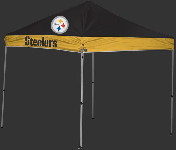Rawlings Black and Gold NFL Pittsburgh Steelers 9x9 Canopy Shelter With Team Logo and Name SKU #03231082111