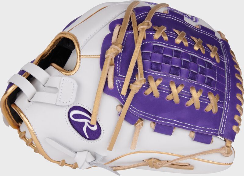 Liberty Advanced Color Series 12.5 in Fastpitch Glove, White/Purple, Left