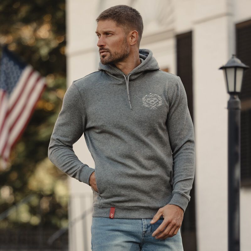 Rawlings x The Normal Brand Puremeso Fleece Hoodie, Athletic Grey, Adult 3XL