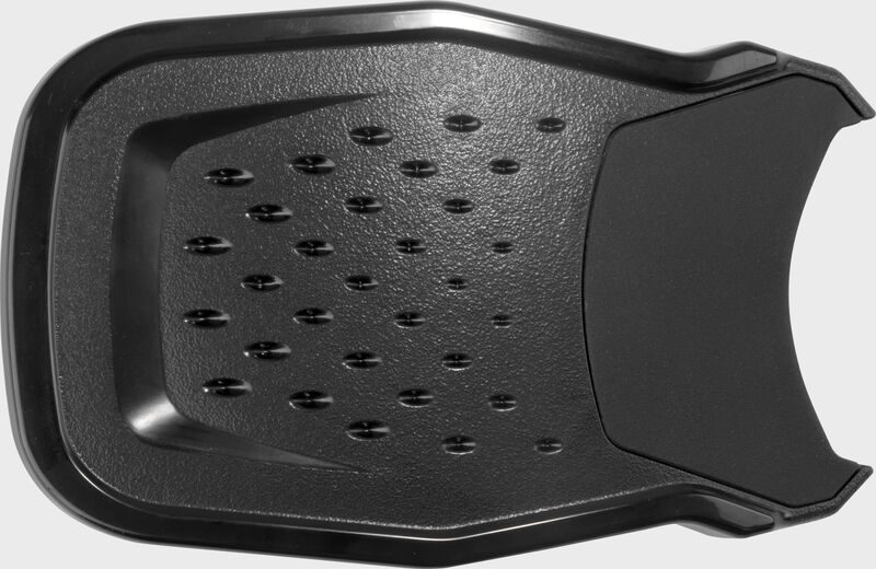 A black Rawlings RX2 Reverse adjustable batting helmet extension loading=