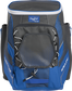 Front of a royal Impulse baseball backpack with a gray front pocket - SKU: IMPLSE-R image number null
