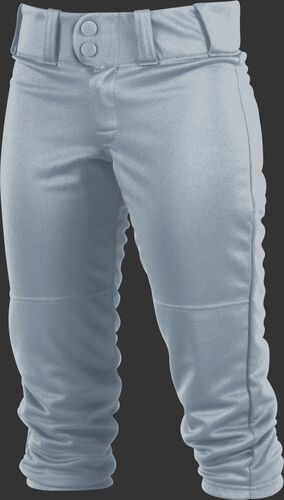 Front of Rawlings Blue Gray Adult Women's Low-Rise Softball Pant - SKU #WRB150