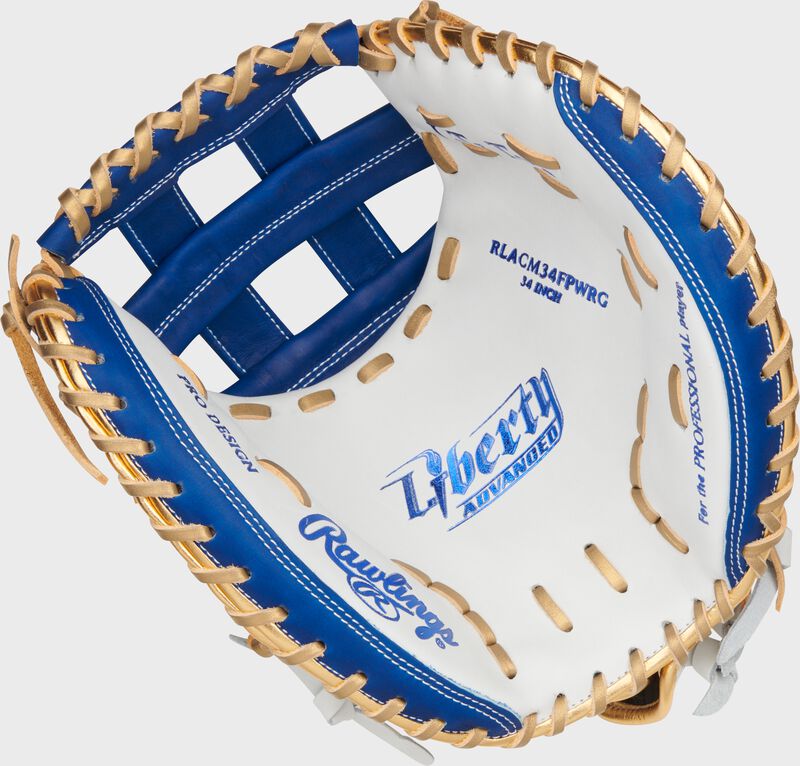 Liberty Advanced Color Series 34 in Catcher's Mitt, White/Royal, Right