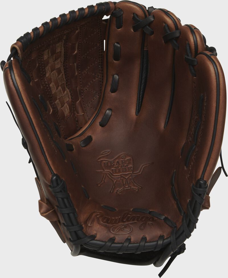 PRO1000-14DMSSP Rawlings 12.25-inch infield/pitcher's glove with a sandlot palm and black laces