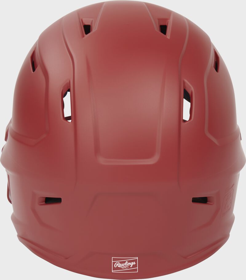 Rawlings Mach Hi-Viz Fastpitch Batting Helmet, Scarlet, Senior loading=