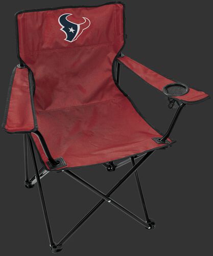 Front of Rawlings Red NFL Houston Texans Gameday Elite Chair With Team Logo SKU #00551093111