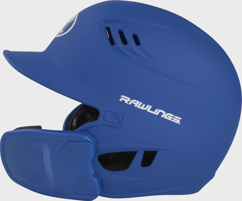 Left-side view of Royal R16 Reverse Matte Batting Helmet | Junior & Senior - SKU: R6R07