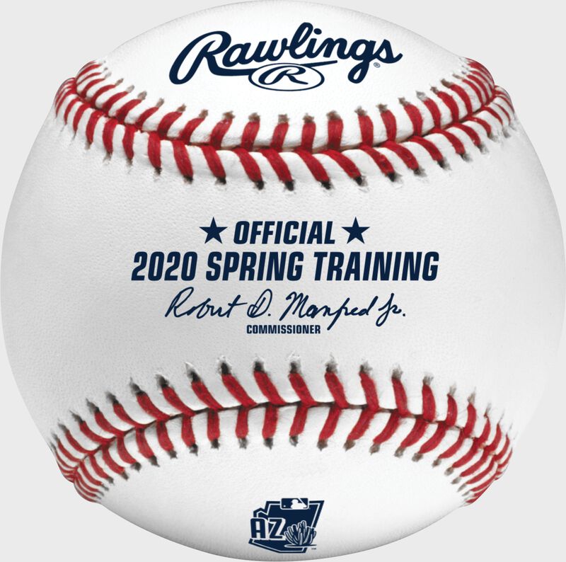 A MLB 2020 Arizona Spring Training Baseball with the Official Ball of MLB stamp - SKU: ROMLBSTAZ20