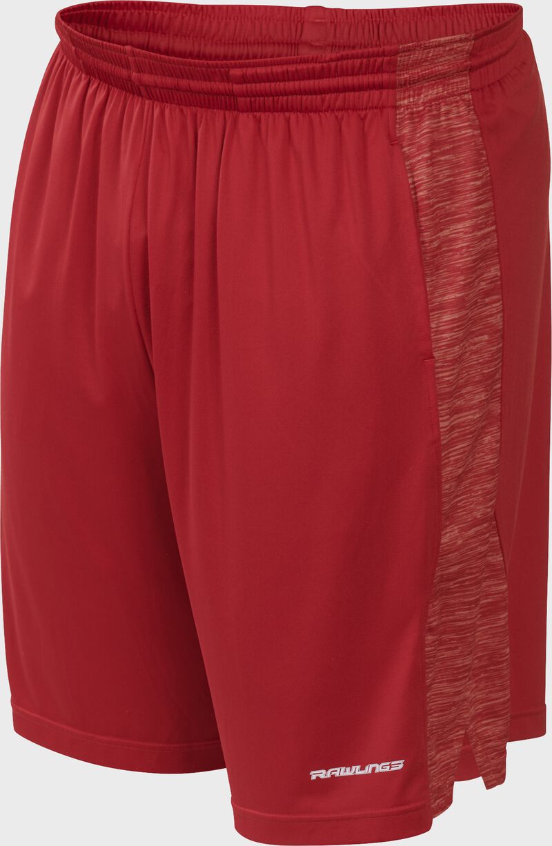 Front of Rawlings Scarlet Adult Launch Training Shorts - SKU #LS9