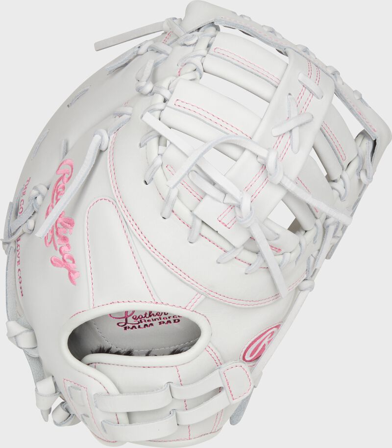 Liberty Advanced Color Series 13 in 1st Base Mitt, White/Pink, Left