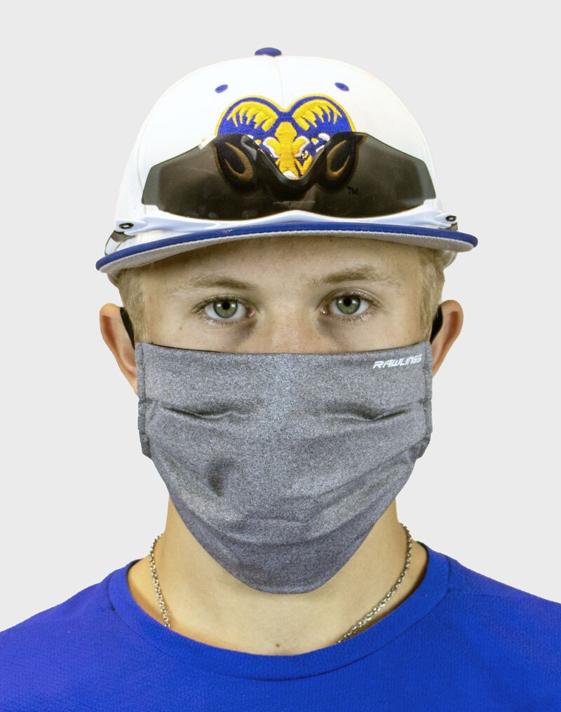 Front view of Rawlings Performance Wear Ear Loop Sports Mask - SKU: RMSKE