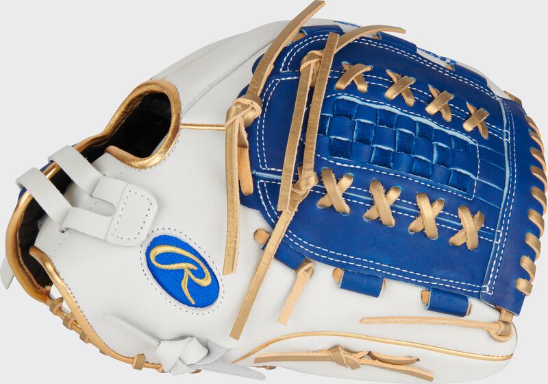 Liberty Advanced Color Series 12.5 in Fastpitch Glove, White/Royal, Right