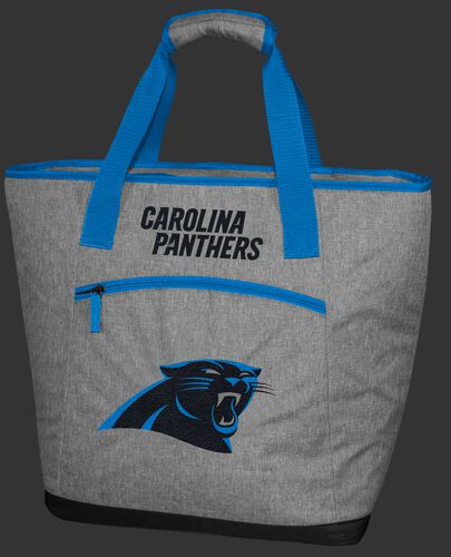 A Carolina Panthers 30 can tote cooler with an embroidered team logo on the front - SKU: 10311090111