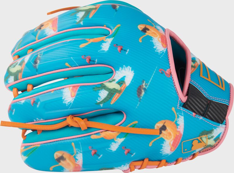 Back of a Rawlings 11.75-Inch REV1X Florida Spring Training Glove