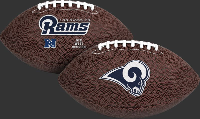 NFL Los Angeles Rams Air-It-Out youth football with team name and logo SKU #08041073121