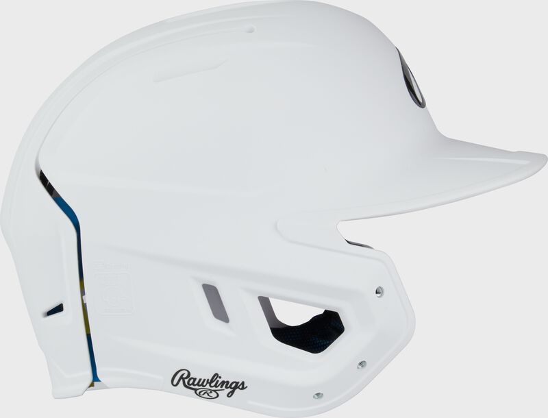 Rawlings Mach Fit Baseball Batting Helmet, White