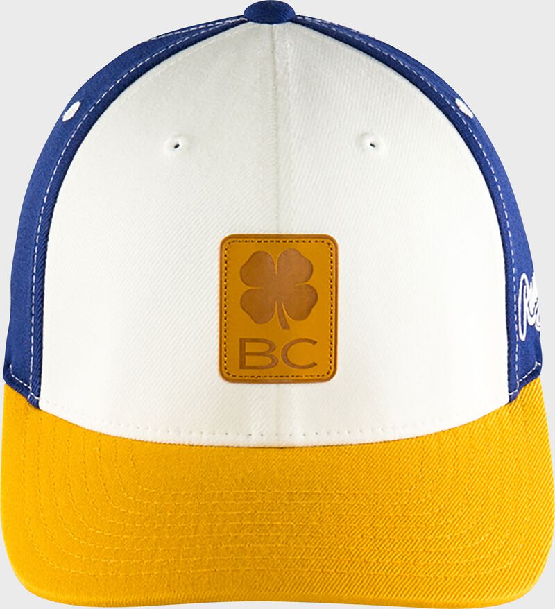 Front view of Rawlings Black Clover Heart of the Hide Fitted Hat - SKU: BC0HOH0071