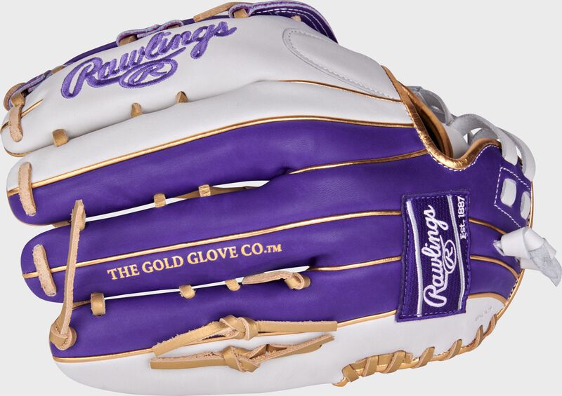 Liberty Advanced Color Series 12.75 in Outfield Glove, White/Purple, Right