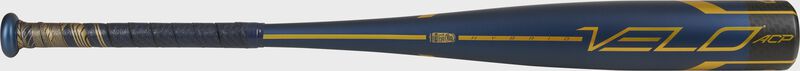 A navy/gold USSSA Velo ACP baseball bat - SKU: UT1V10