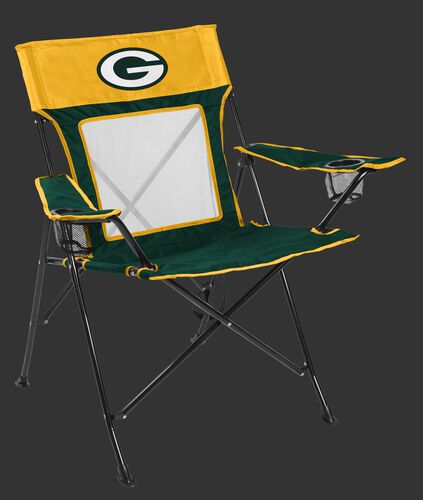 Front of Rawlings Yellow and Green NFL Green bay Packers Game Changer Chair With Team Logo SKU #00651068111