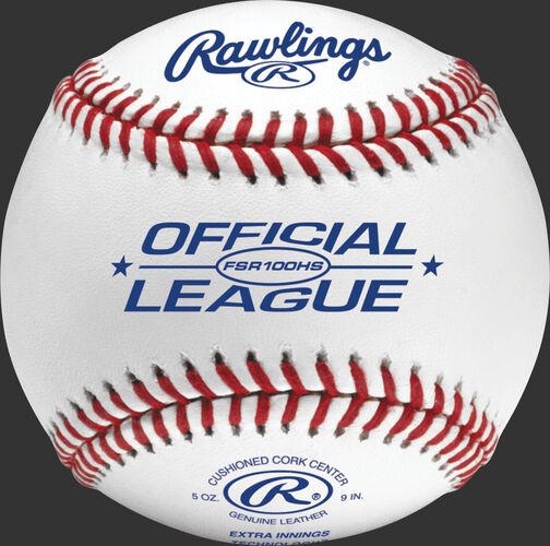 FSR100HS Flat seam baseball with the Official League logo
