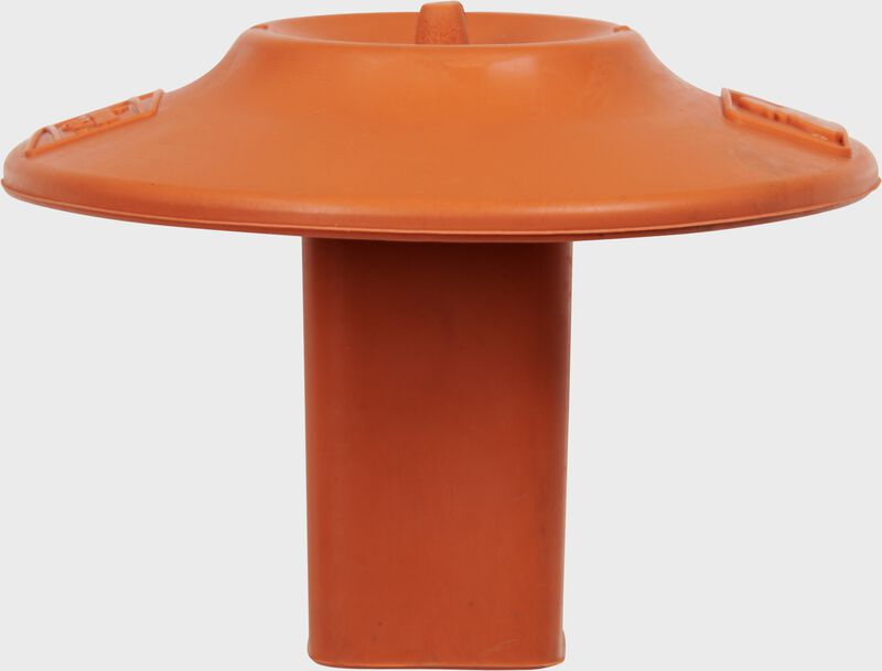 An orange mushroom plug shown standing up - SKU: RMAP