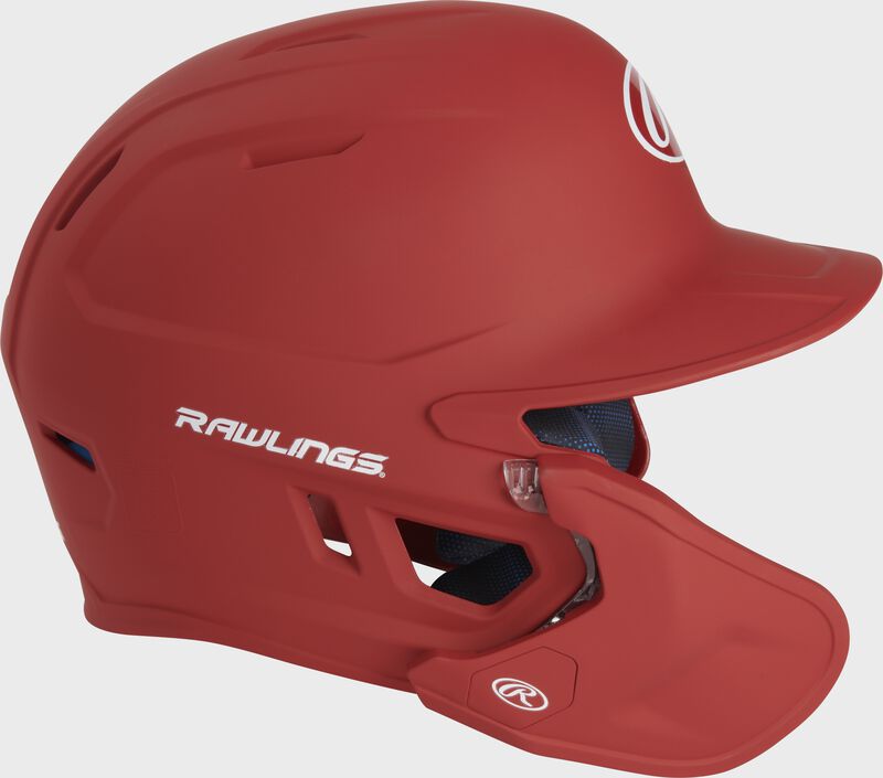 Right-side view of Rawlings Mach Carbon Batting Helmet - SKU: MAAL loading=