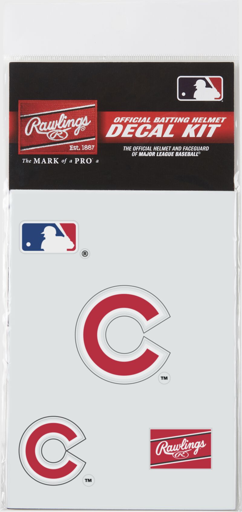 A Chicago Cubs replica decal kit