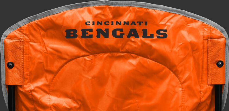 Back of Rawlings Orange NFL Cincinnati Bengals Cooler Chair With Team Name SKU #02771063111