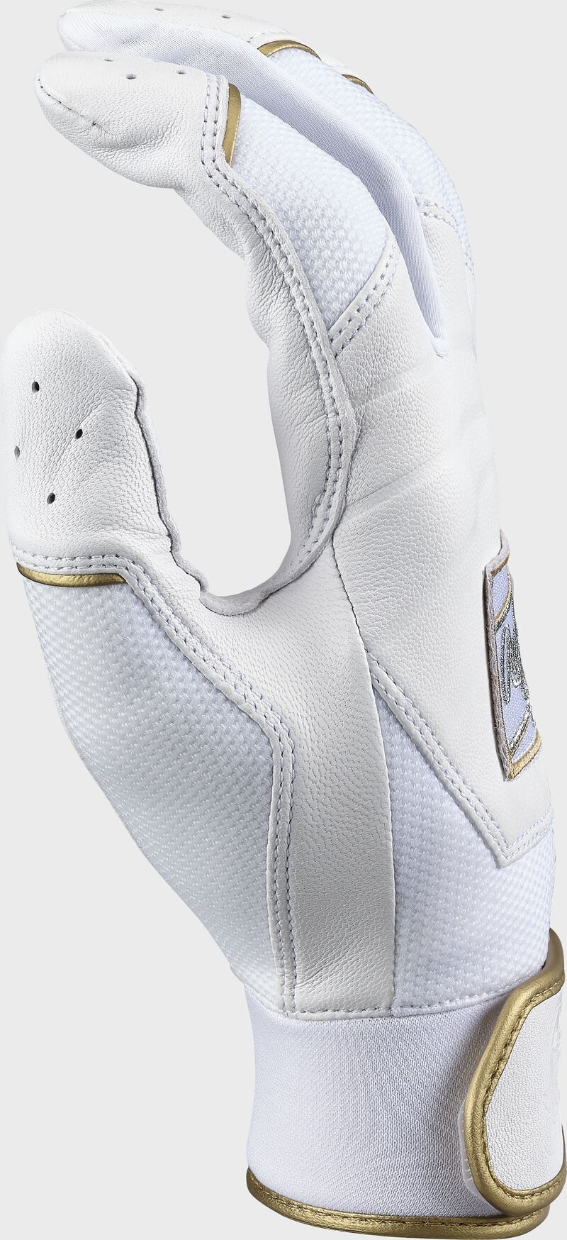 Thumb of a white Pro Preferred batting glove - SKU: PROPRFBG-WHWH
