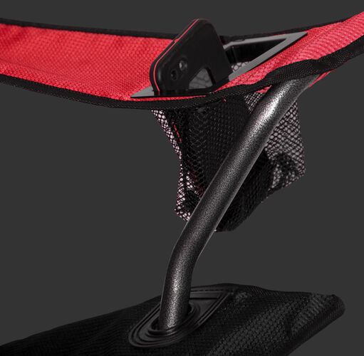 Cell phone storage port on the left arm of a high back chair - SKU: 09403086519