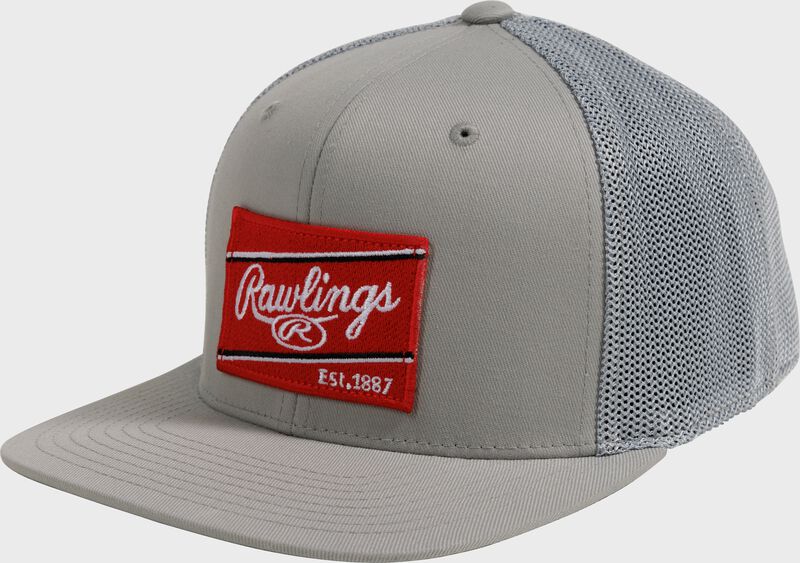 Rawlings Red Patch Mesh Snapback Hat