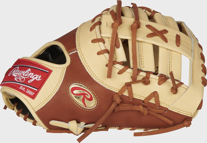 Thumb of a Gameday 57 Series Matt Olson Pro Preferred 1st base mitt with a gold Oval-R - SKU: PROSDCTMO28