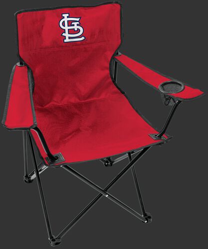 Front of Rawlings Red MLB St. Louis Cardinals Gameday Elite Chair With Team Logo SKU #06110007111