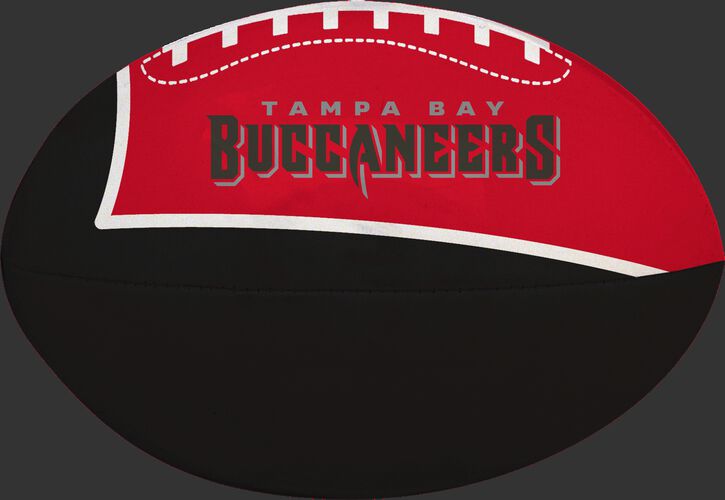 Red and Black NFL Tampa Bay Buccaneers Football With Team Name SKU #07831086112