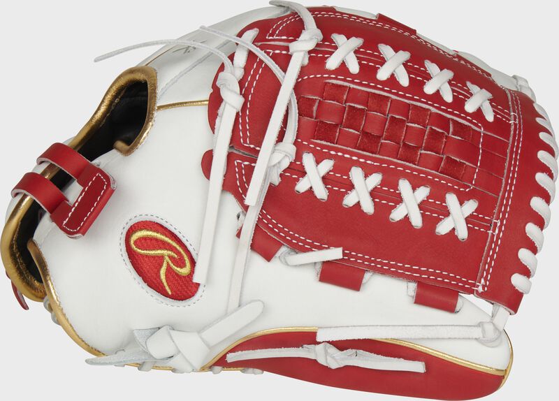 Thumb of a Scarlet/White Liberty Advanced Color Series 12.5in Fast Pitch Glove | SKU:RLA125-18S