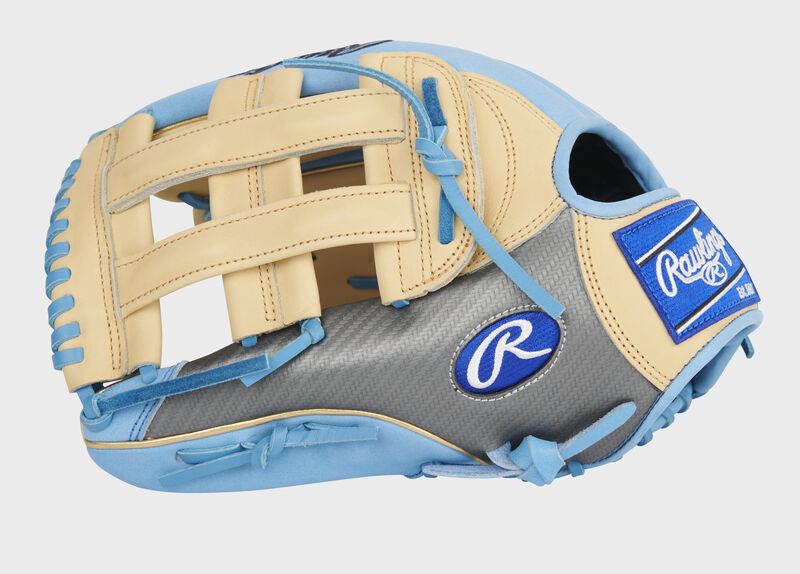 Hyper Shell thumb of an exclusive Heart of the Hide 13-Inch outfield glove with a camel H-web - SKU: PROBH3-6CCBG