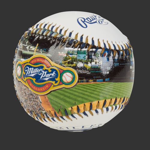 Stadium picture of a Milwaukee Brewers stadium baseball