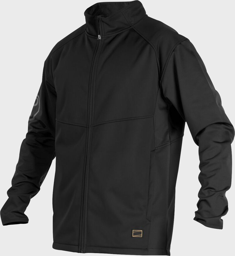 A black Gold Collection mid weight jacket with long sleeves and full zip - SKU: GCMW2-B image number null