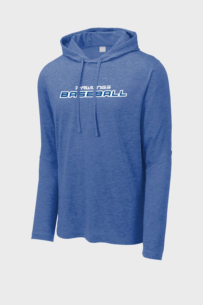 A royal Rawlings baseball lightweight performance hoodie - SKU: RSGLH-R