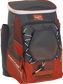 Front left angle of an orange Rawlings Impulse bag with gray accents - SKU: IMPLSE-BO image number null