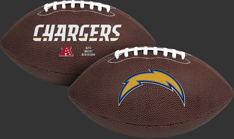 NFL Los Angeles Chargers Air-It-Out youth football with team name and logo SKU #08041083121