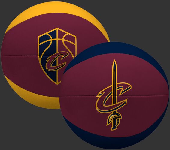 Rawlings Burgundy and Gold NBA Cleveland Cavaliers Softee Basketball With Team Logo SKU #03564199113