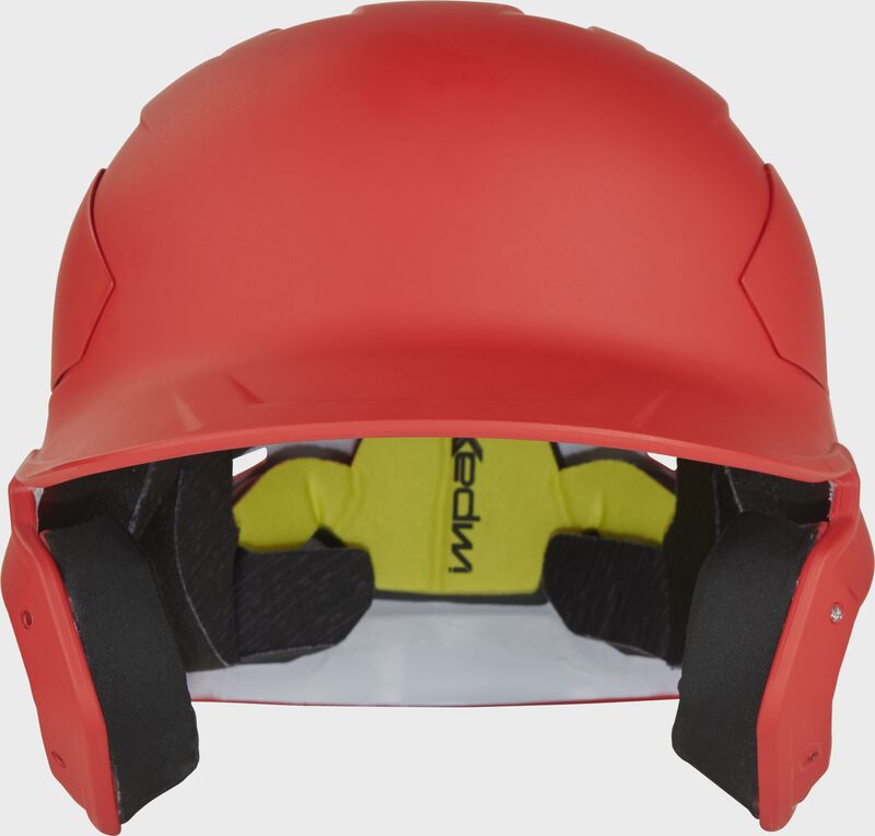 Front view of Rawlings Mach Carbon Batting Helmet - SKU: CAR07A