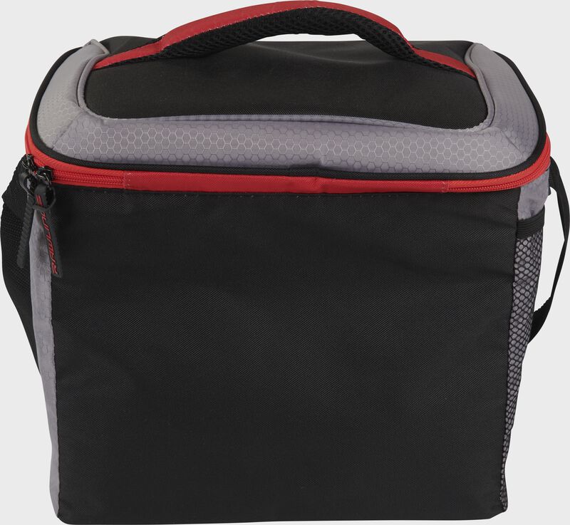 Back of a black Rawlings 24 can cooler with a black handle on top - SKU: 10224043511